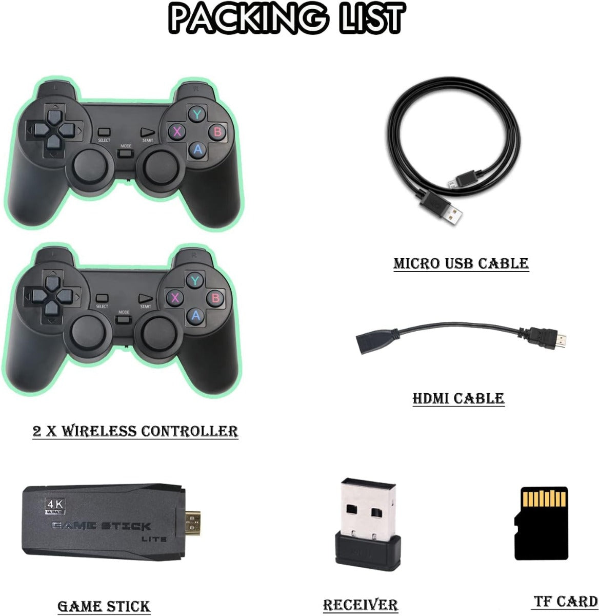 Console di Gioco Retrò Wireless - 64GB con Oltre 10.000 Giochi Classici