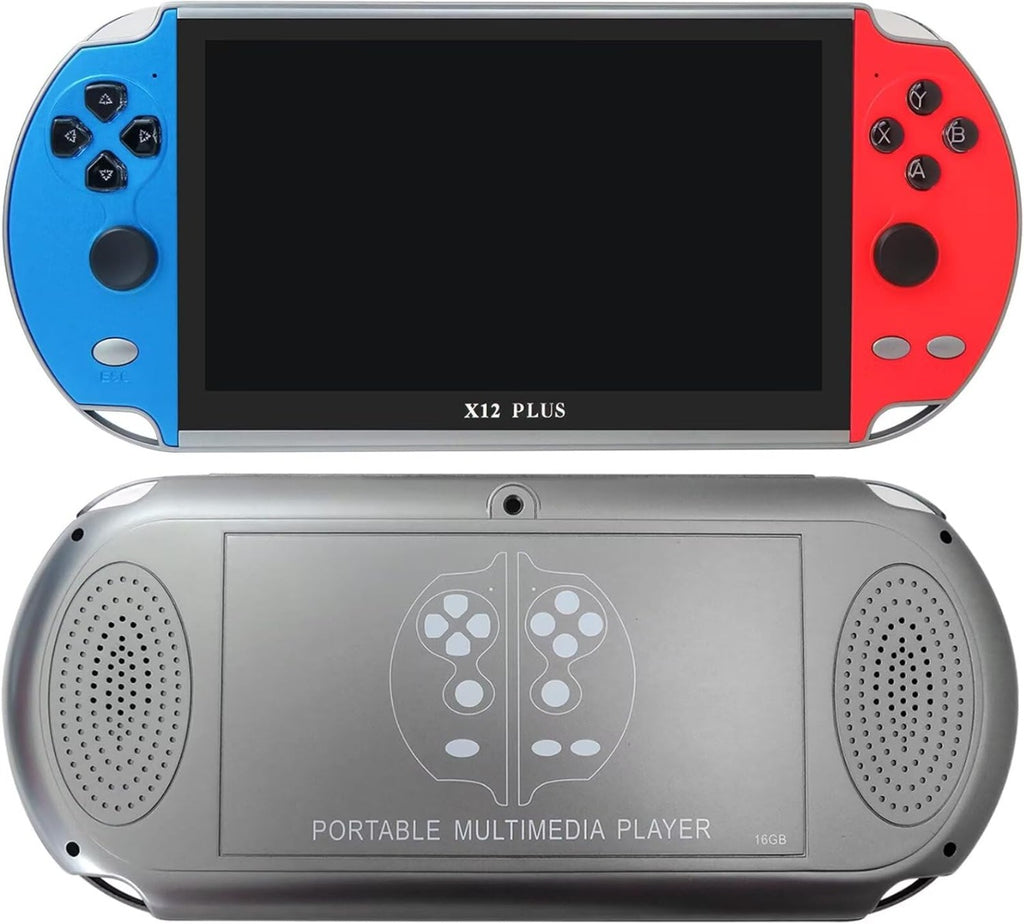 Console di gioco portatile X12 Plus con schermo HD da 7 pollici, 10000+ giochi retro, supporto MP5, Bluetooth 4.2 e WiFi 5G